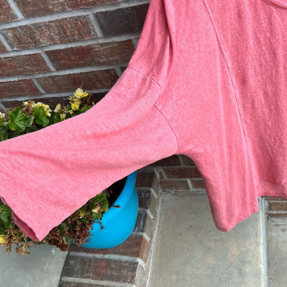 Eileen Fisher Linen Ladies XL (Petite or Regular) Asymmetrical Rose Pink Tunic - Picture 6 of 11